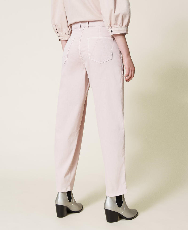 ‘Platinum’ trousers with studs Rosé Woman 212AP2530-03