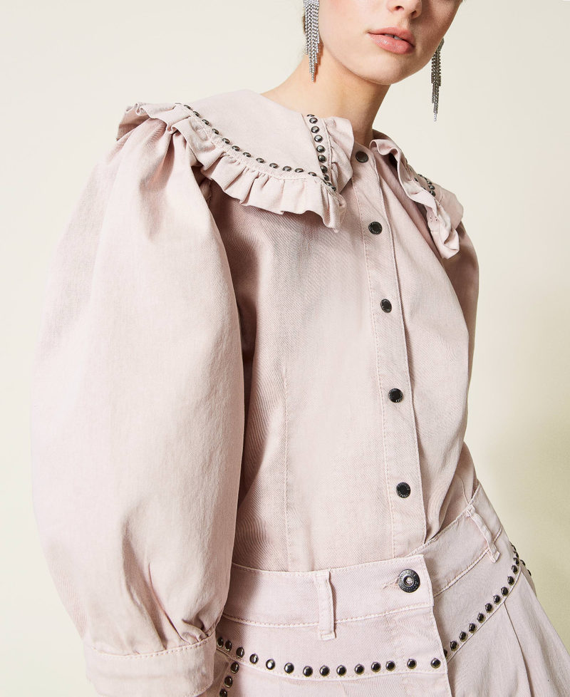 Camisa 'Platinum' con tachuelas Rosado Mujer 212AP2531-02