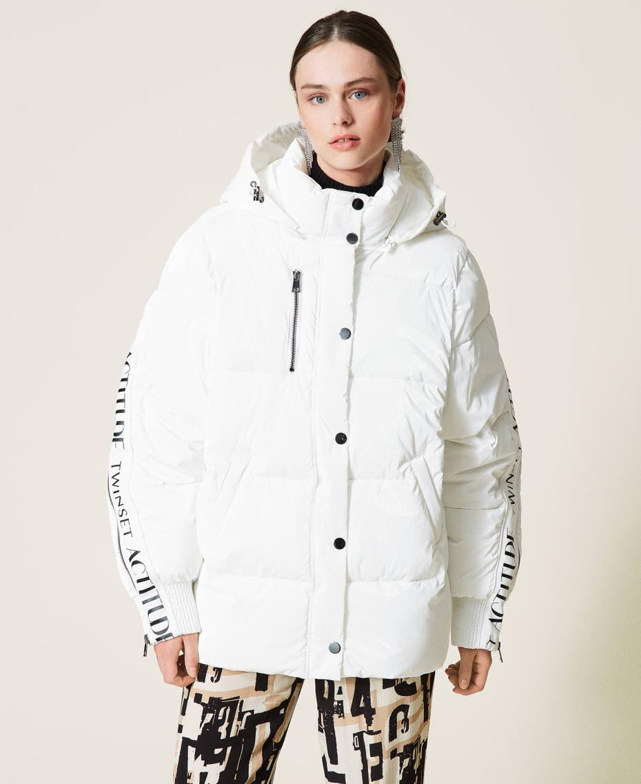 Puffer jacket with logo "Sea Salt&rdquo; White Woman 212AP2580-02