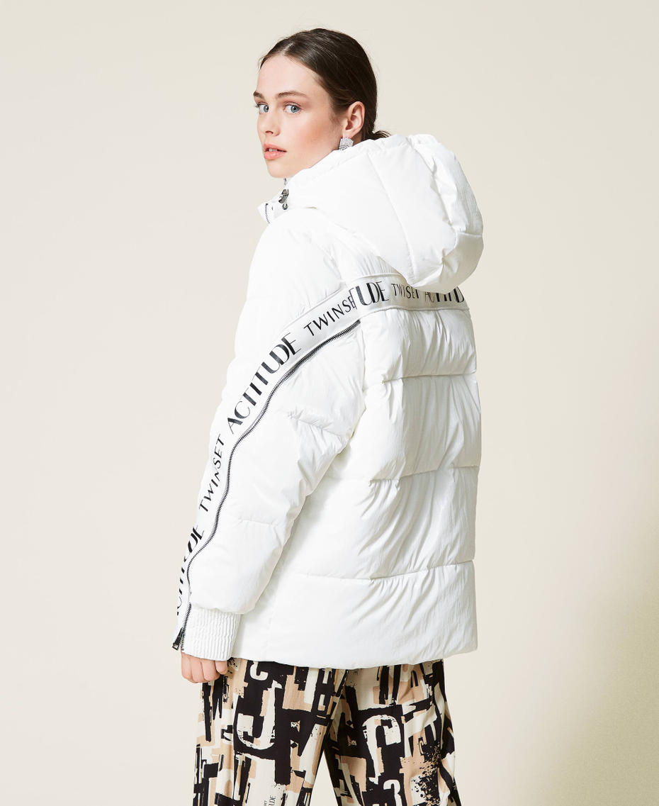 Puffer jacket with logo "Sea Salt&rdquo; White Woman 212AP2580-03