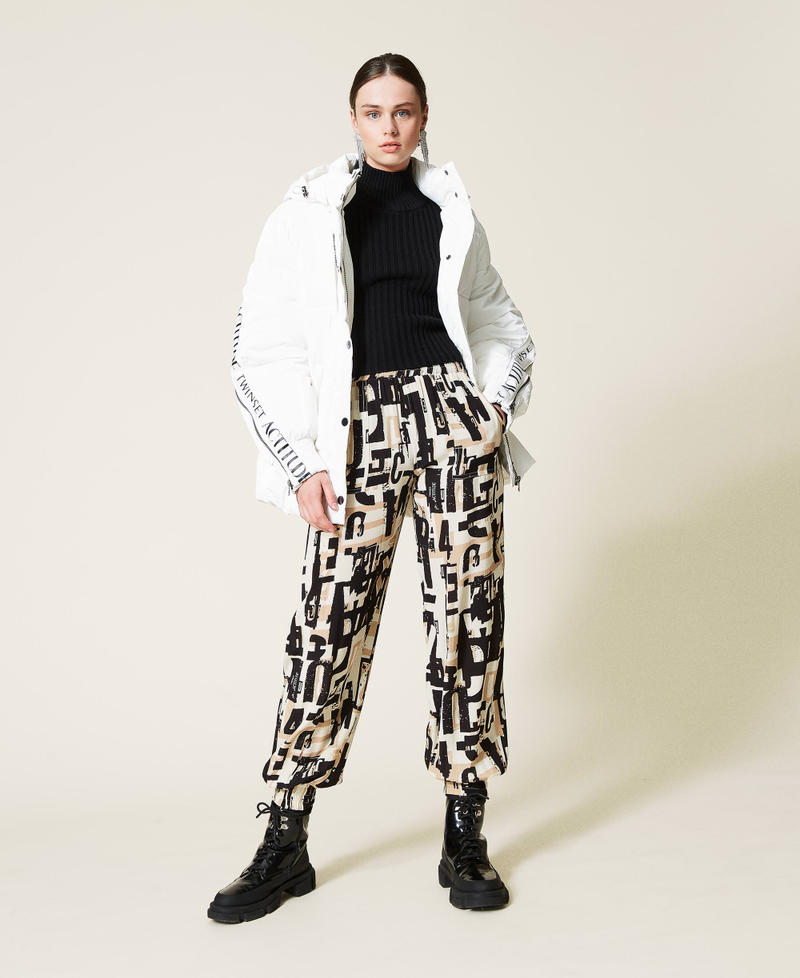 Puffer jacket with logo "Sea Salt&rdquo; White Woman 212AP2580-0T