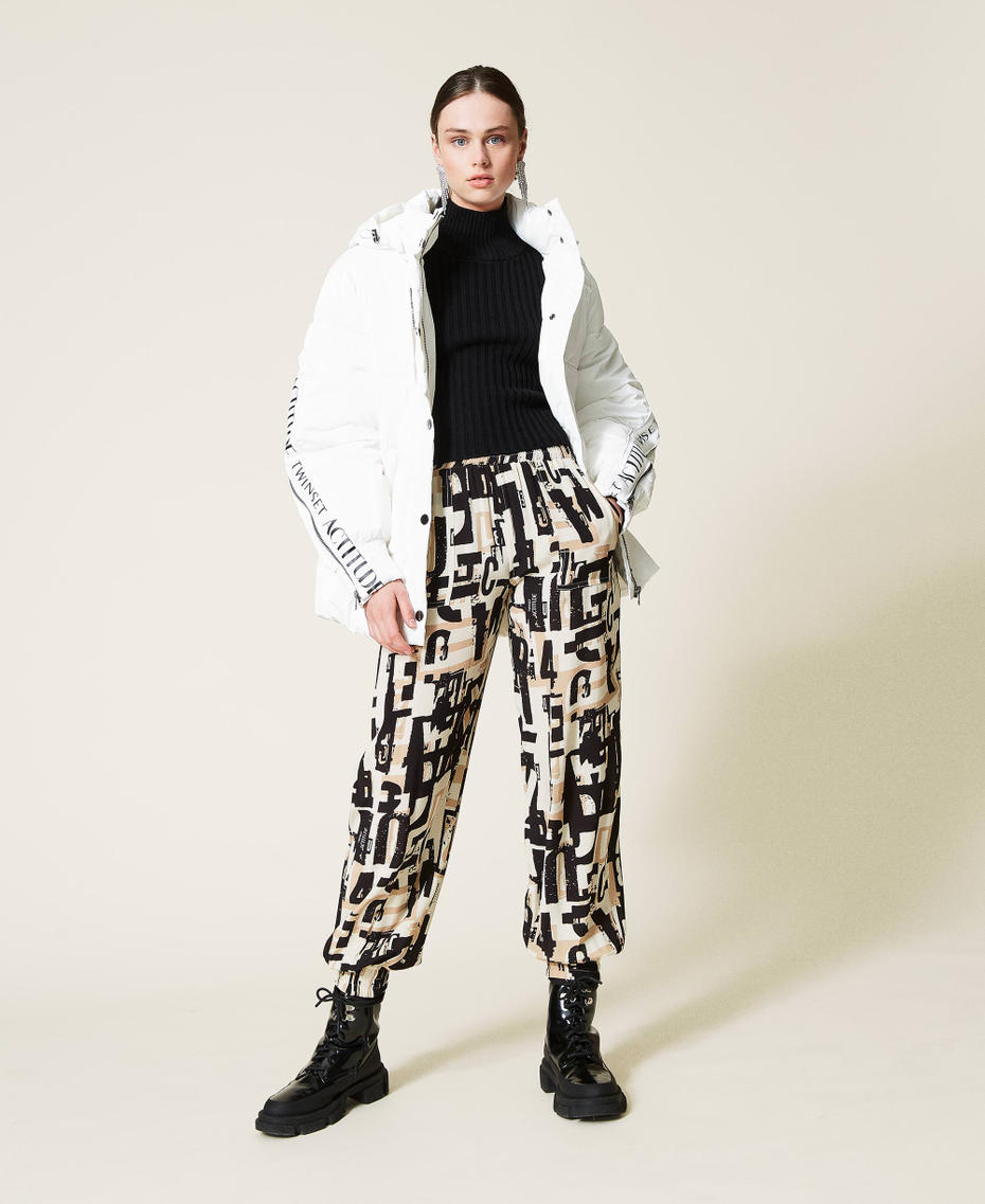 Puffer jacket with logo "Sea Salt&rdquo; White Woman 212AP2580-0T