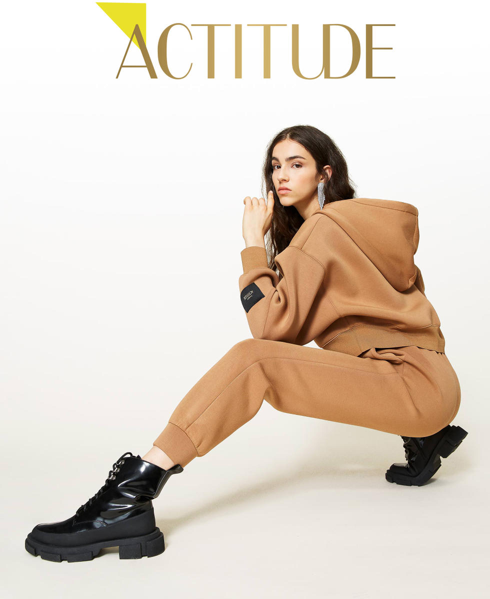 &lsquo;Jade&rsquo; scuba joggers &ldquo;Panama&rdquo; Brown Woman 212AP260A-01