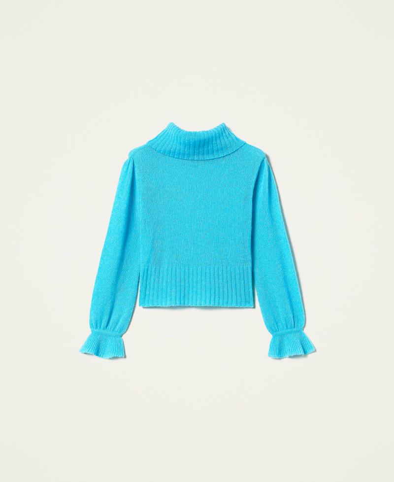 Pullover aus Wollmischung Iceland Blue Frau 212AP3111-0S