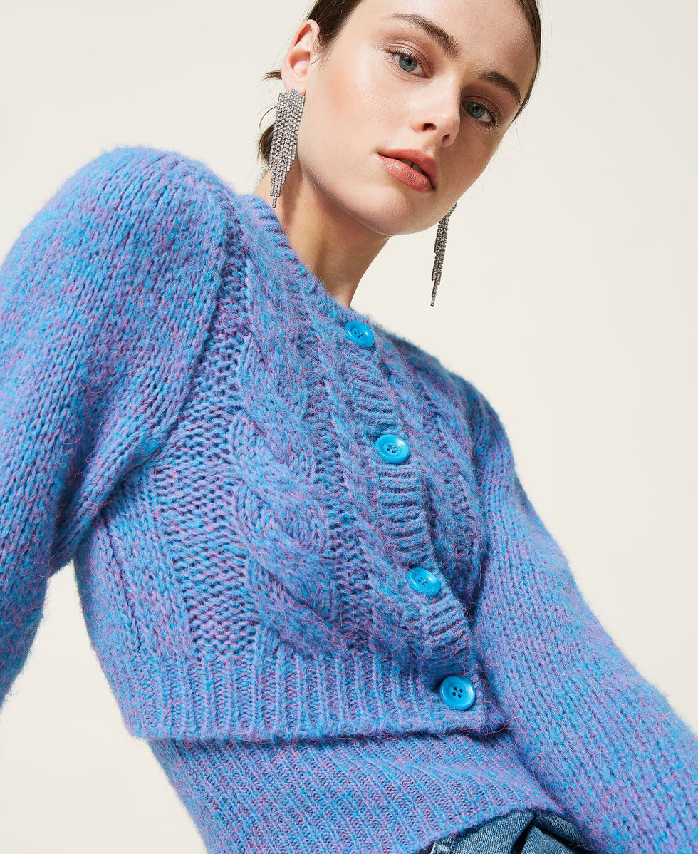 Celestine' top and cardigan twin-set Woman, Purple | TWINSET Celestine' top and cardigan twin-set Woman, Purple | TWINSET
