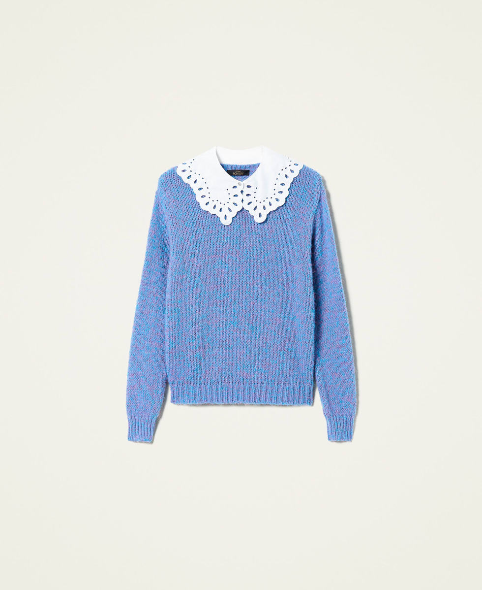 Light blue alpaca blend jumper shop