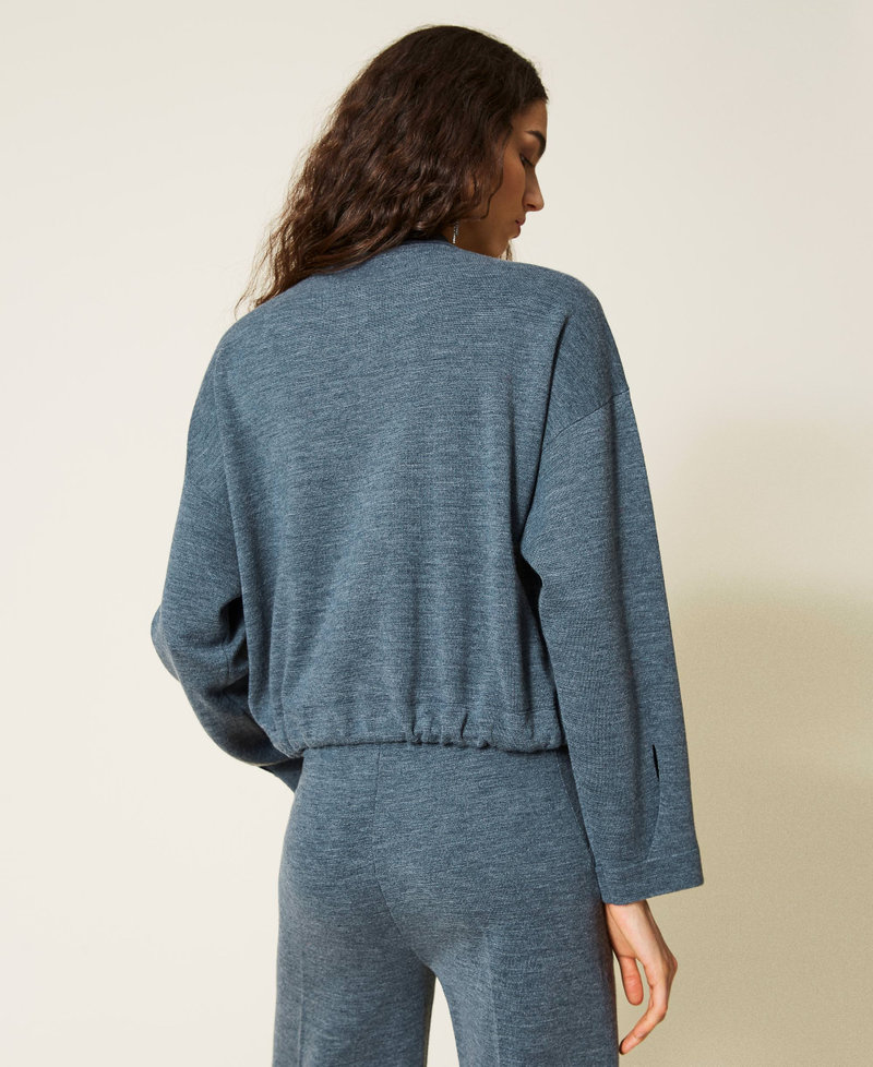Wool blend jacket Melange Grey Woman 212AP3290-03