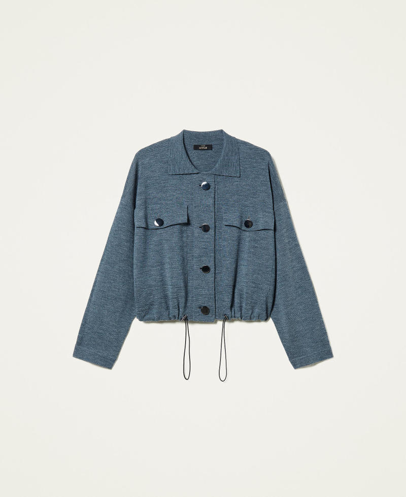 Giacca in misto lana Grigio M&eacute;lange Donna 212AP3290-0S