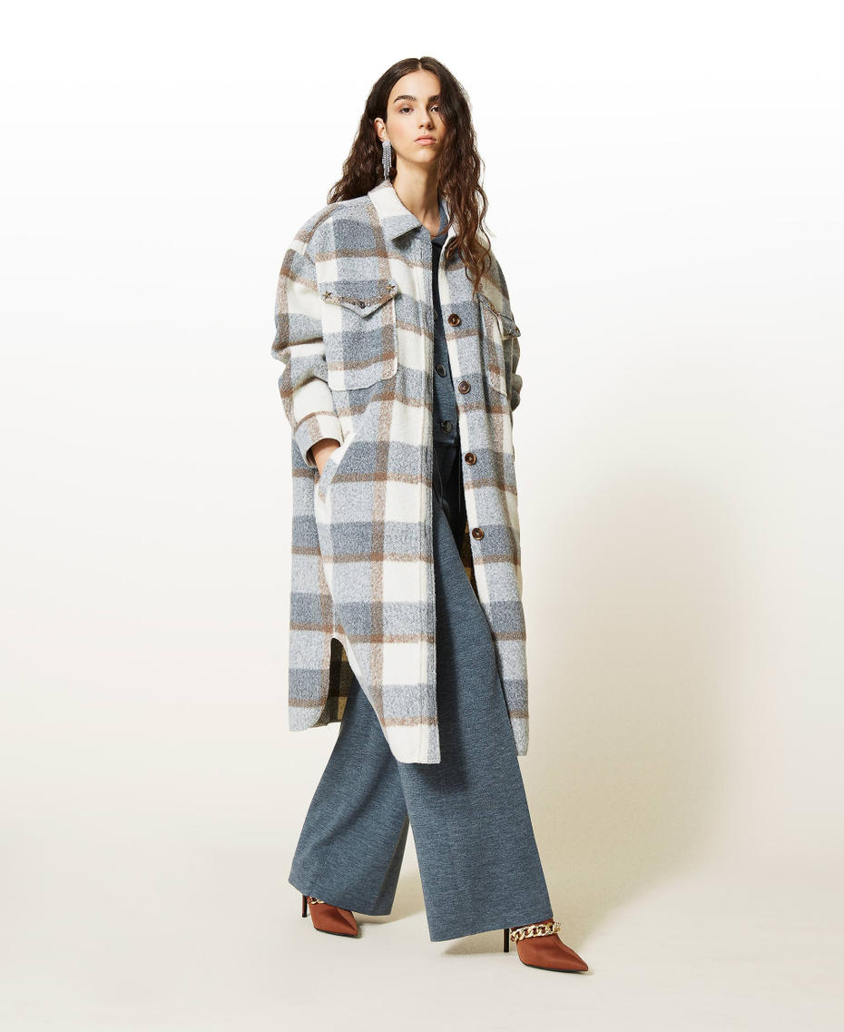 Wool blend jacket Melange Grey Woman 212AP3290-0T