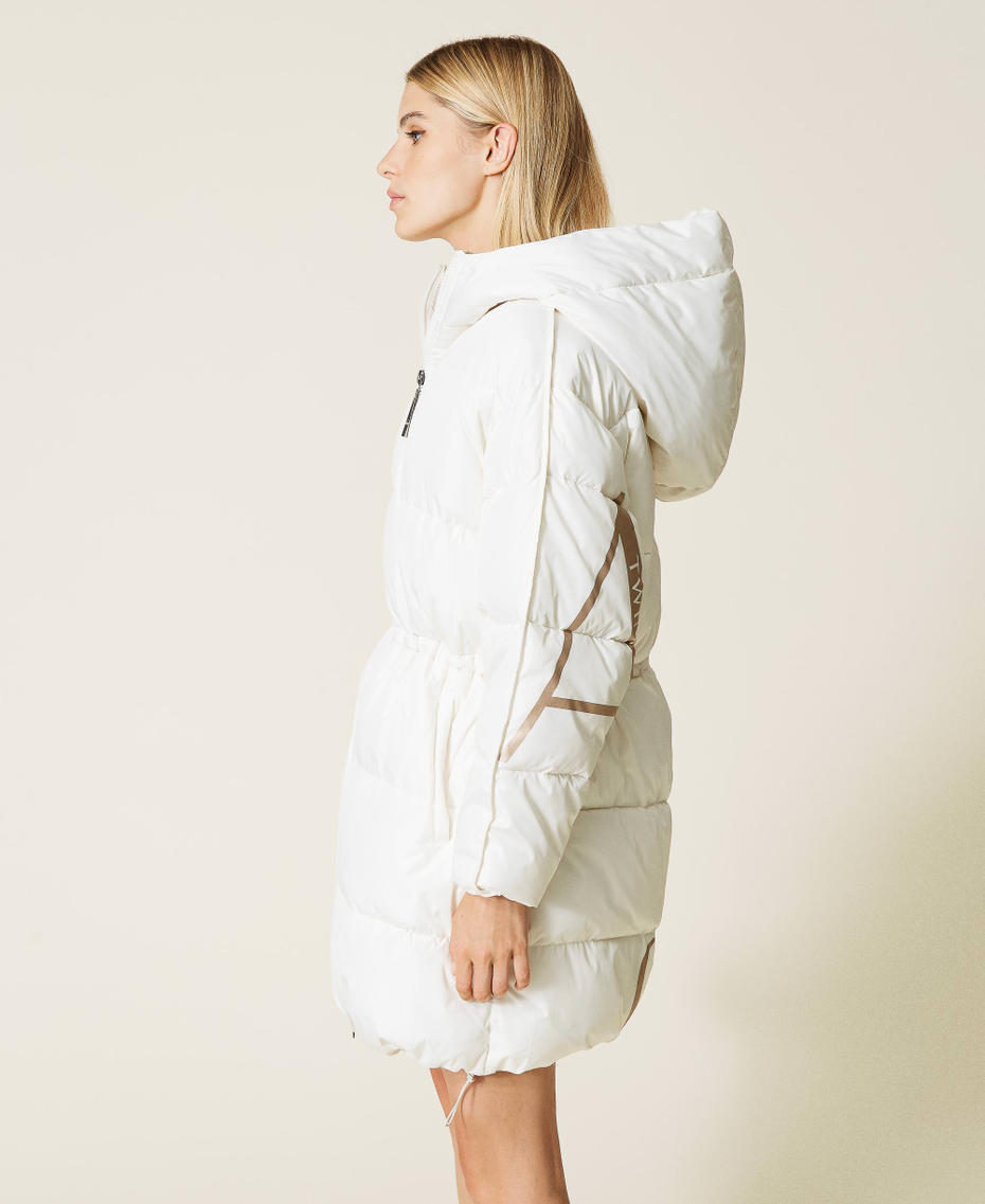 ‘Alum’ puffer jacket with logo print Mother Of Pearl Woman 212AT2040-04