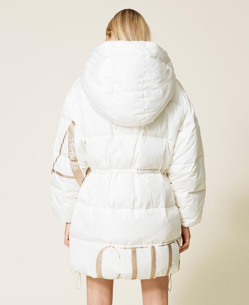 ‘Alum’ puffer jacket with logo print Mother Of Pearl Woman 212AT2040-05