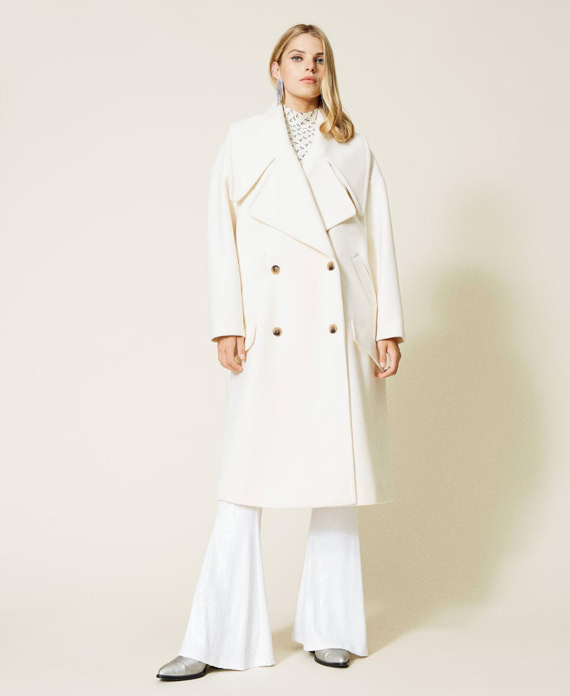 Cappotto 'Larimar' in panno Madreperla Donna 212AT2062-02