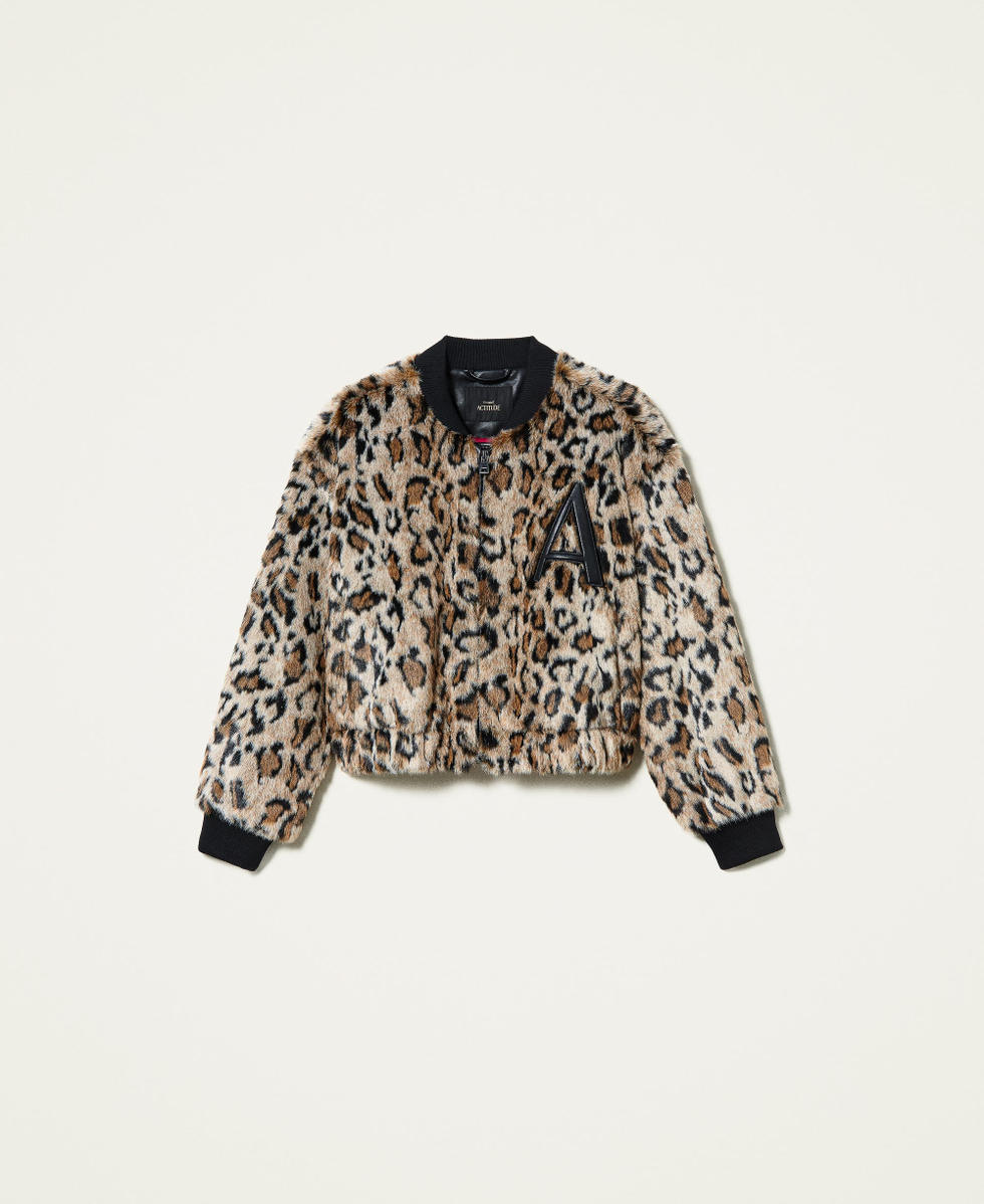 Animal print bomber cheap