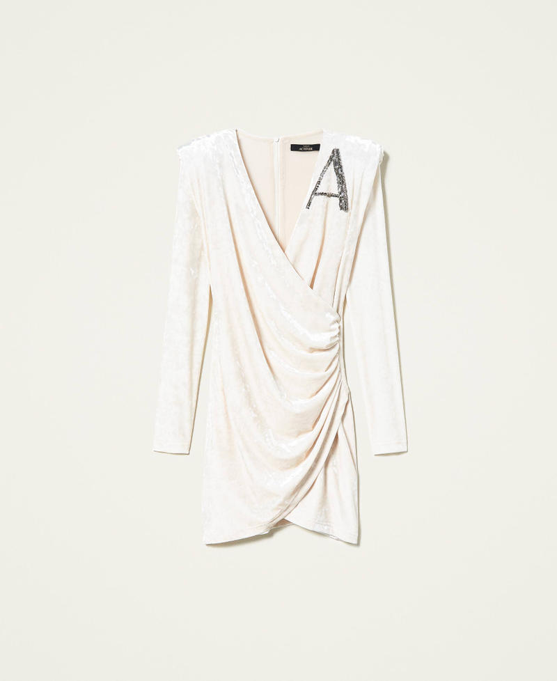 Бархатное платье Galena с нашивкой Перламутр женщина 212AT2350-0S