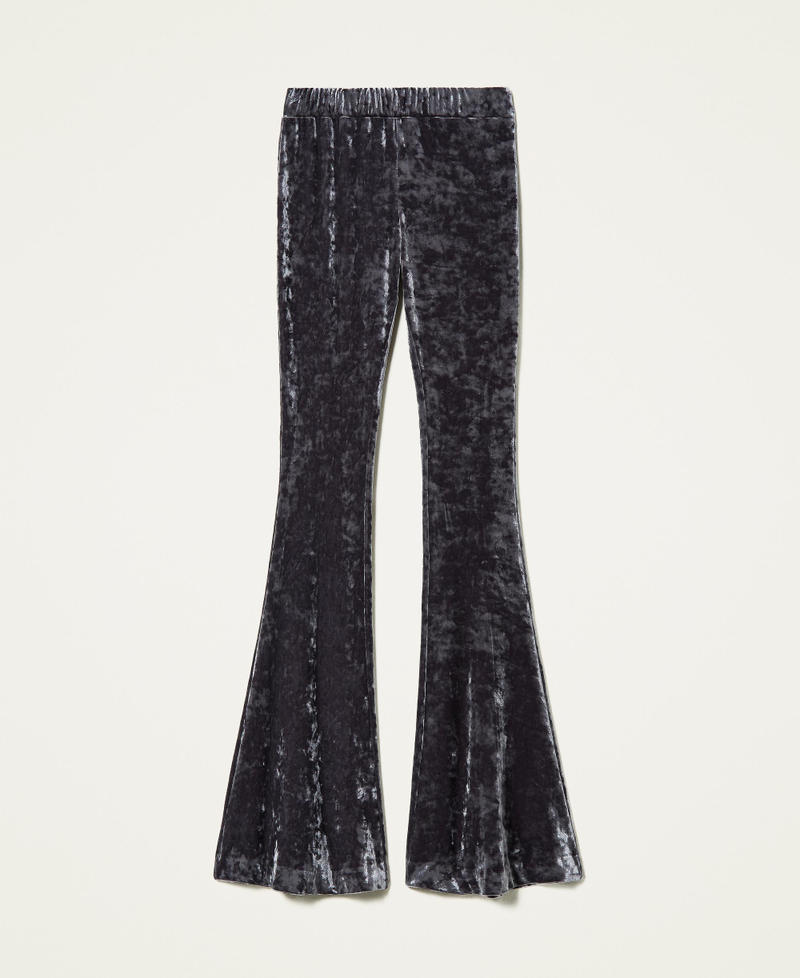 ‘Galena’ velvet trousers “Magnet” Grey Woman 212AT2352-0S