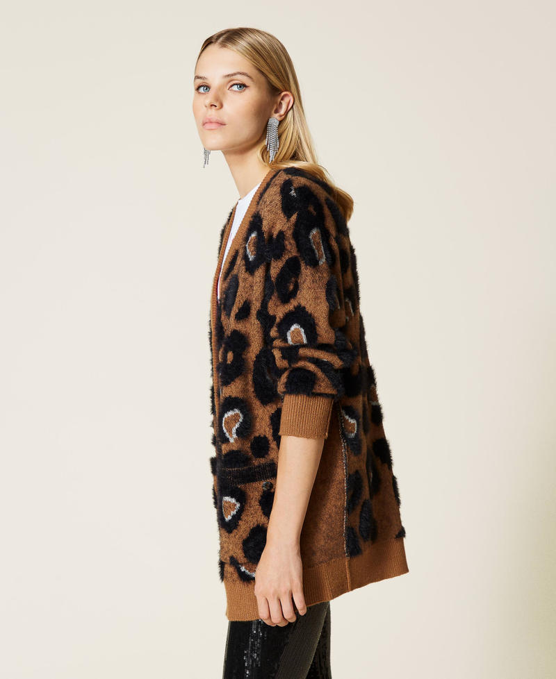 新品　Cardigan Jacket Animal Print Animal print jacquard cardigan Woman, Patterned | TWINSET Milano