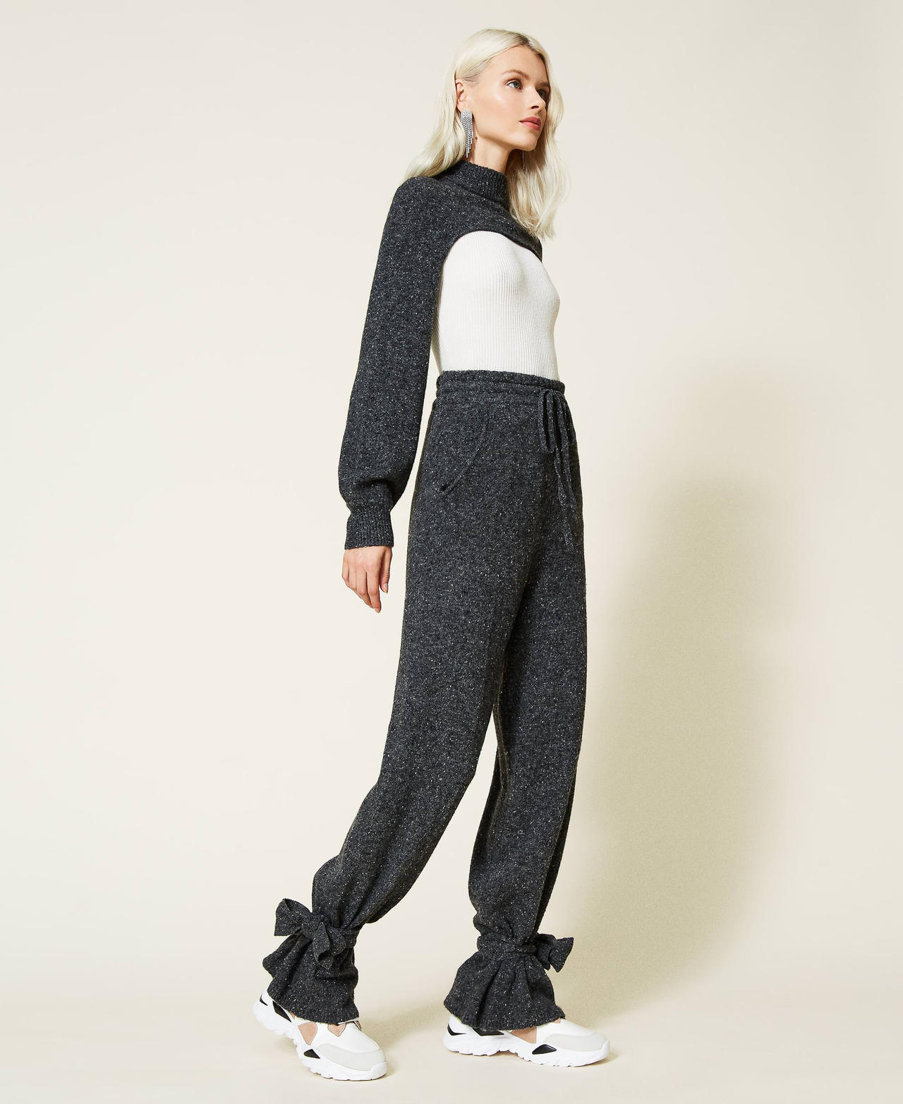 Wool blend trousers “Magnet” Grey Woman 212AT3212-02
