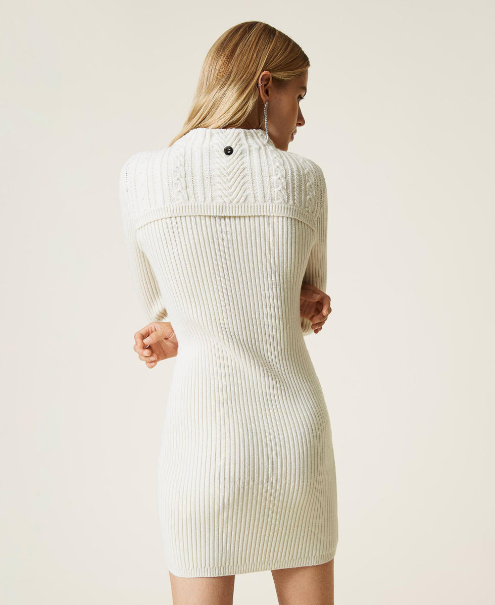 Abito e coprispalle Indium in misto lana Donna Bianco TWINSET Milano