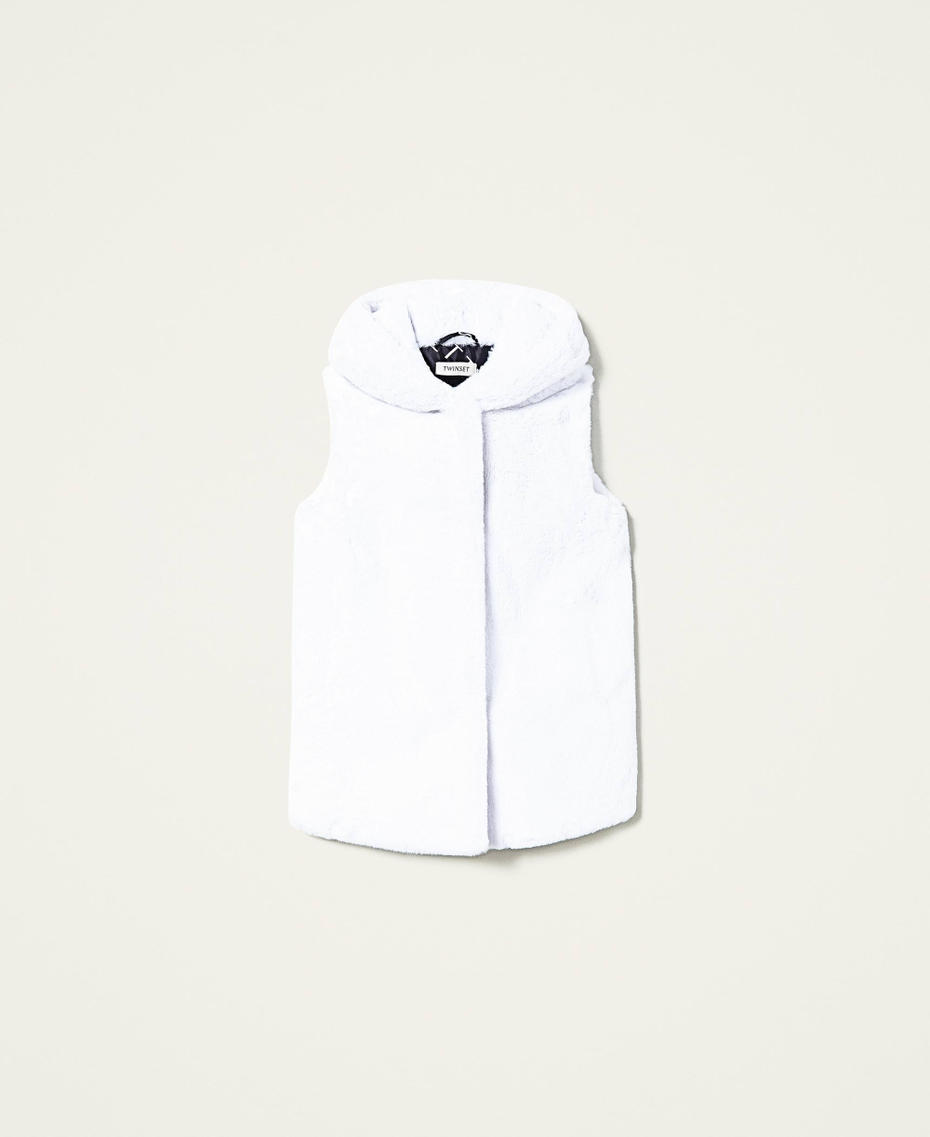 Chaleco largo con capucha Hueso Ni&ntilde;a 212GJ2102-0S