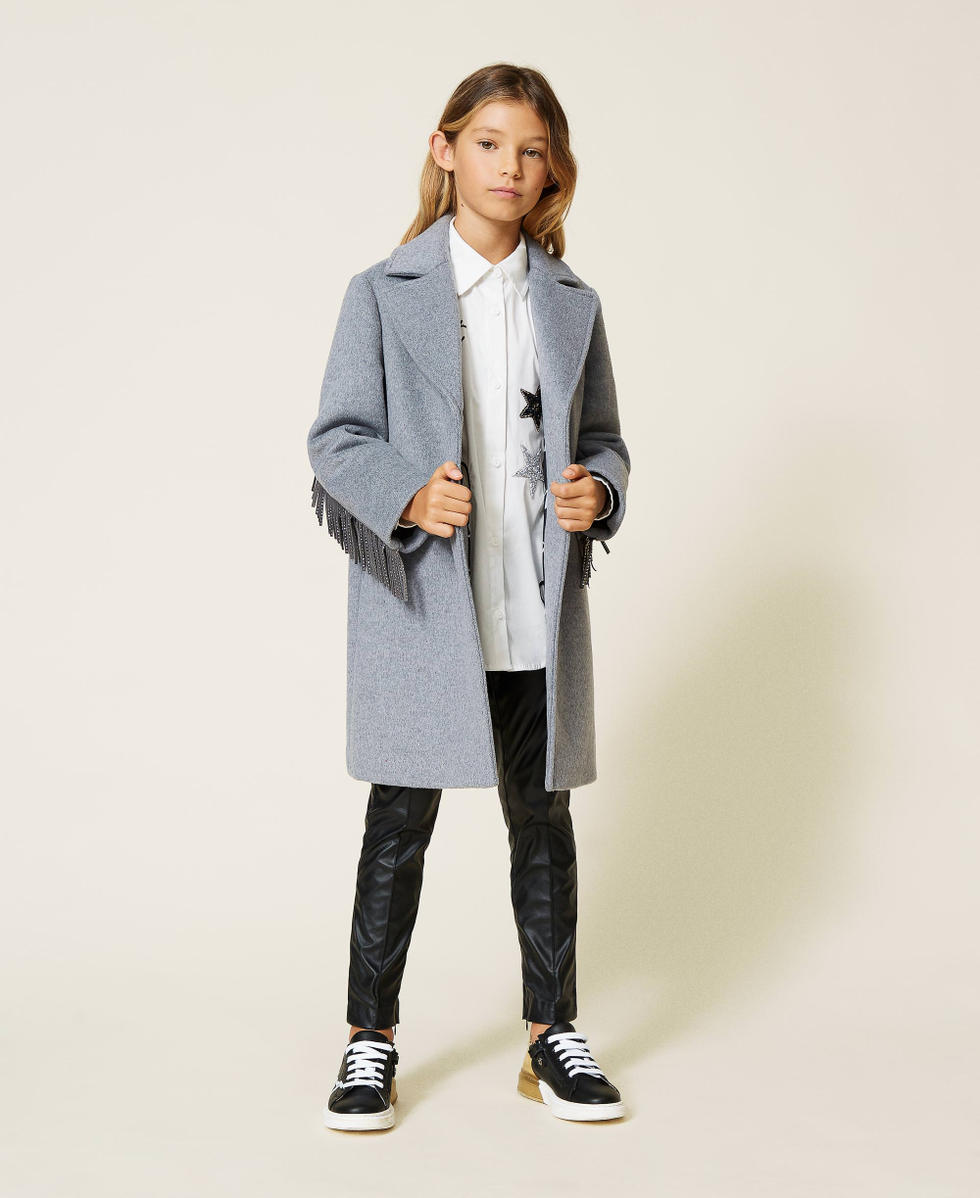 Girls grey wool coat shop