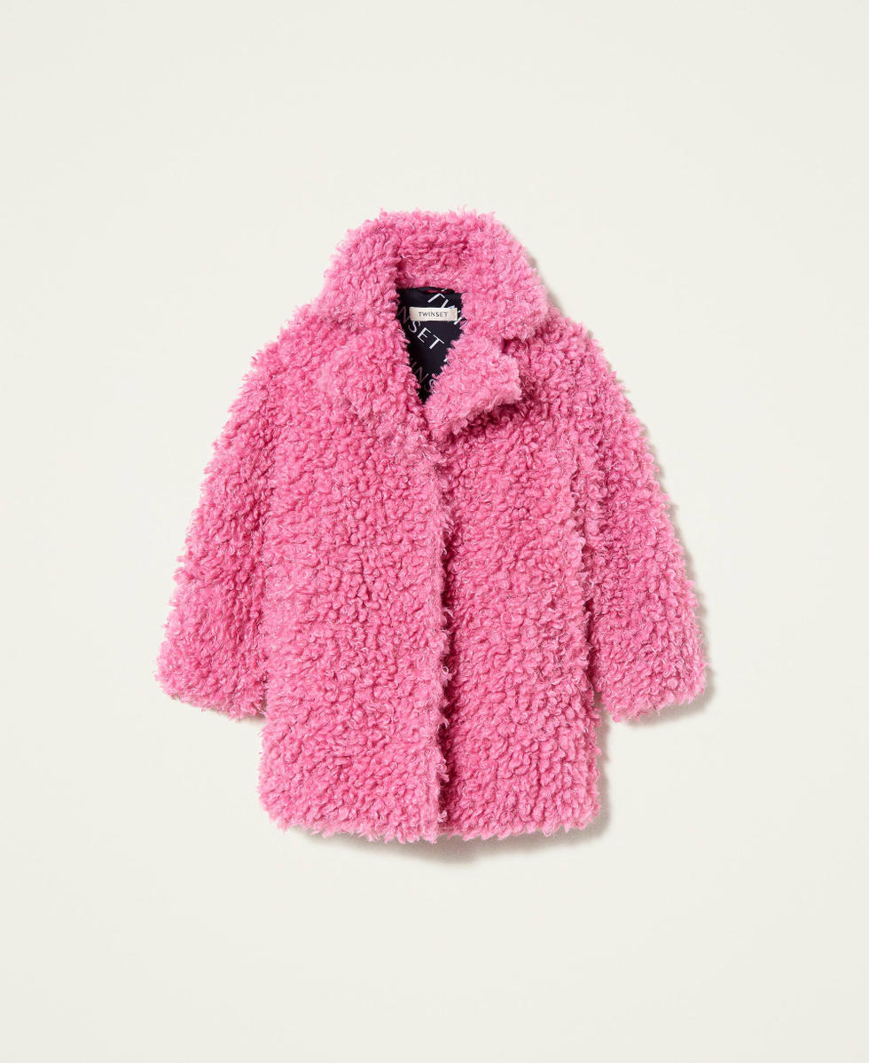 Manteau effet peluche new arrivals