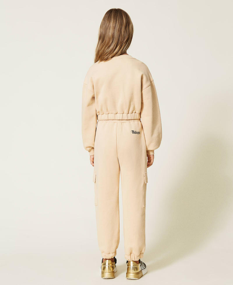 Joggers with pockets "Marzipan" Beige Girl 212GJ230C-03
