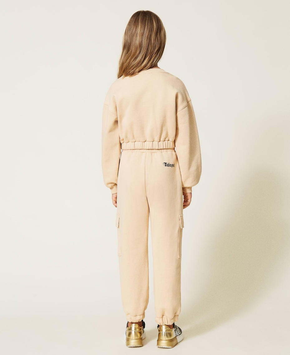 Joggers with pockets "Marzipan" Beige Girl 212GJ230C-03