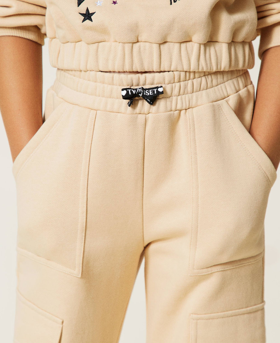 Joggers with pockets "Marzipan" Beige Girl 212GJ230C-04