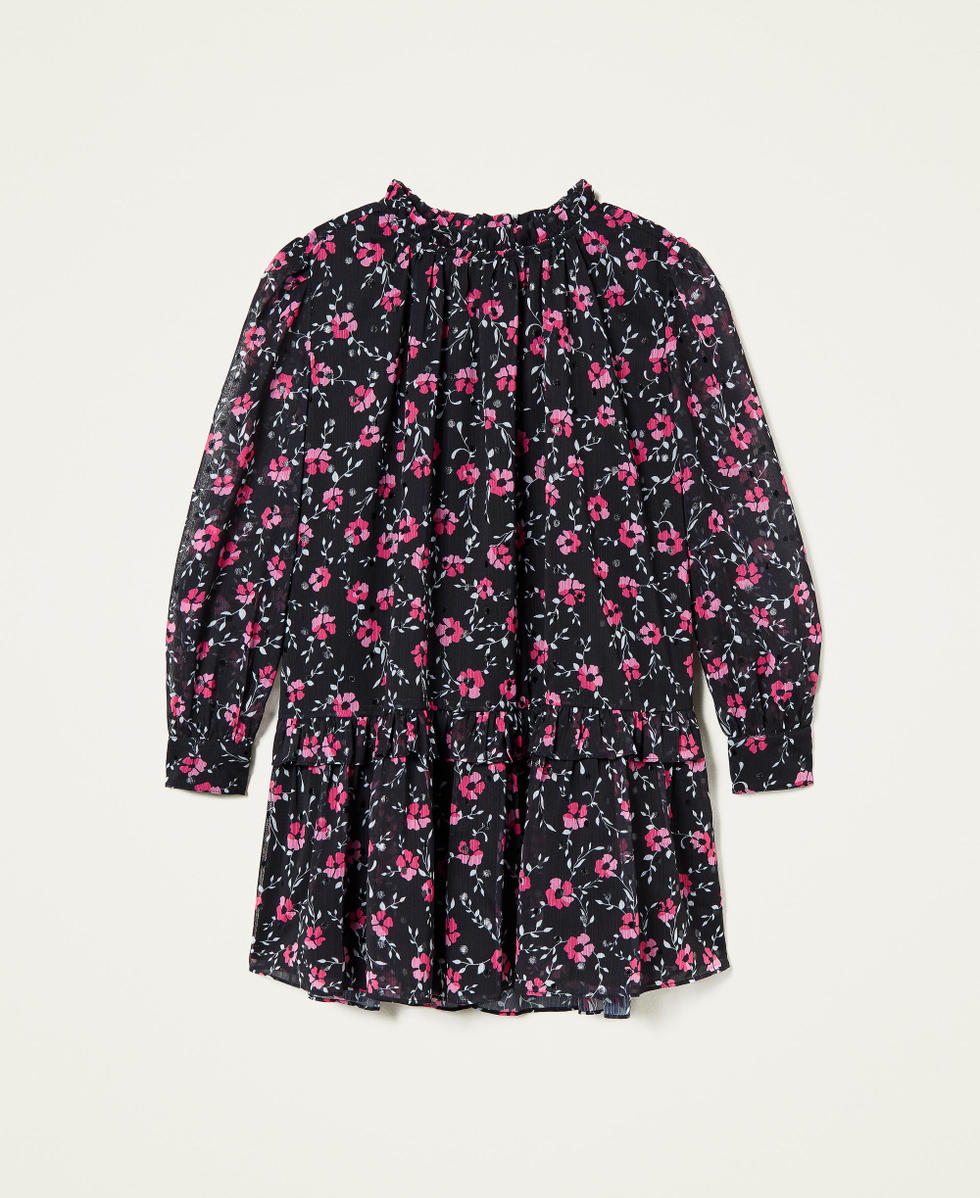 Floral georgette dress Floral All Over Print Girl 212GJ236A-0S
