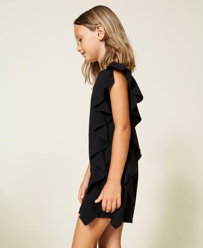 Jumpsuit with asymmetric flounce Black Girl 212GJ2430-02