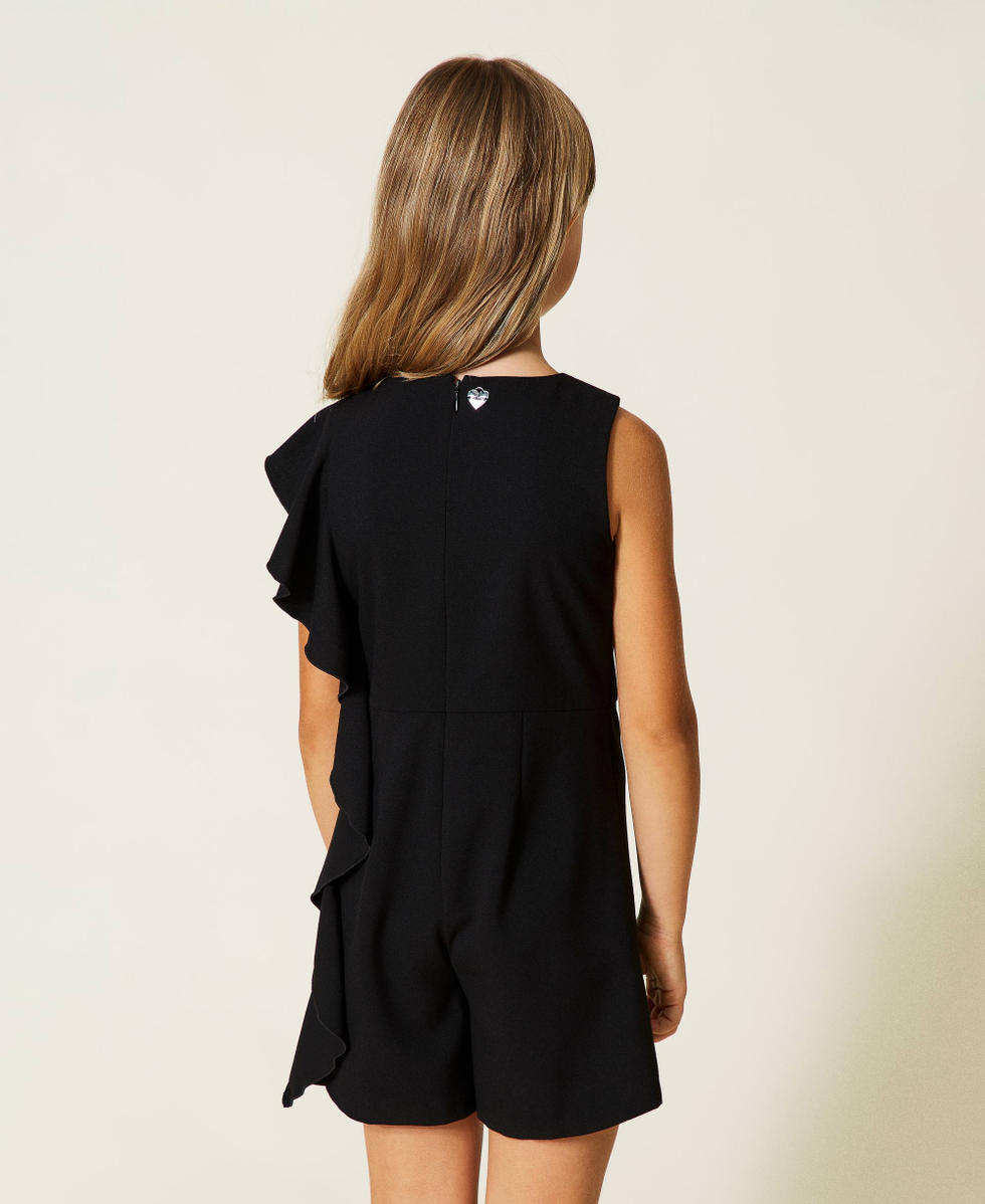 Jumpsuit with asymmetric flounce Black Girl 212GJ2430-03