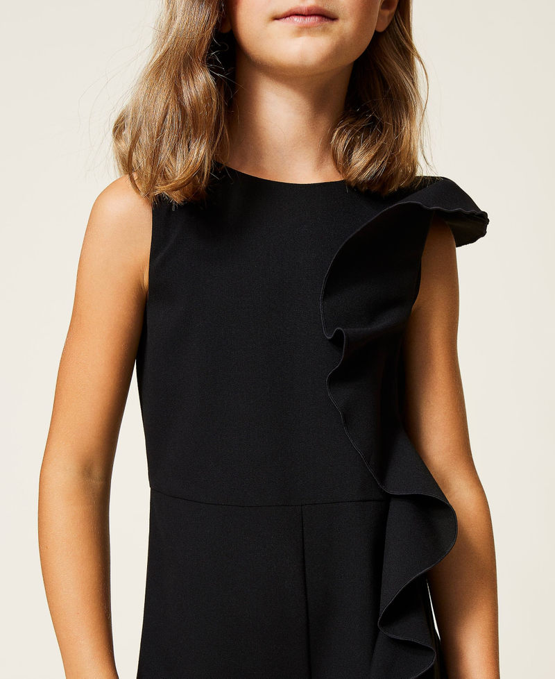 Jumpsuit with asymmetric flounce Black Girl 212GJ2430-04