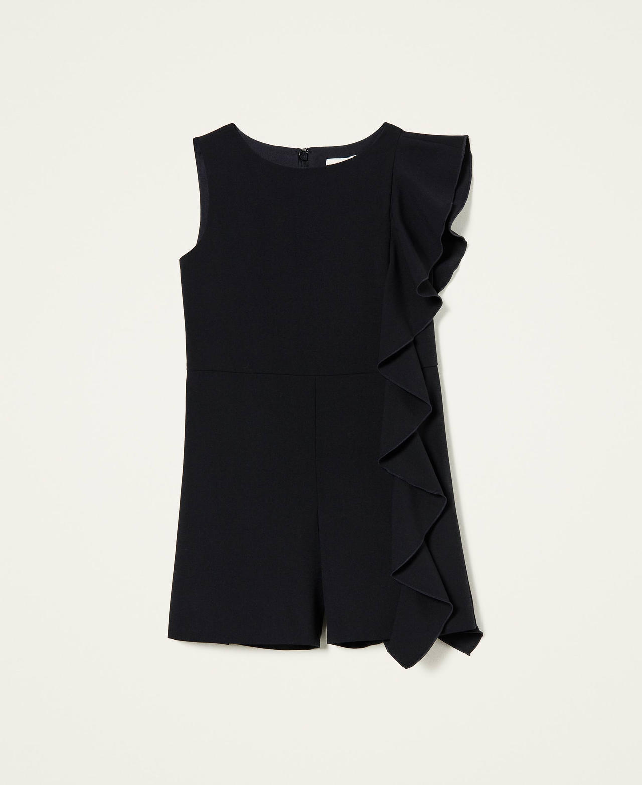 Jumpsuit with asymmetric flounce Black Girl 212GJ2430-0S