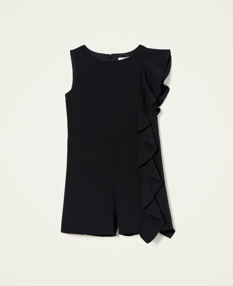 Jumpsuit with asymmetric flounce Black Girl 212GJ2430-0S
