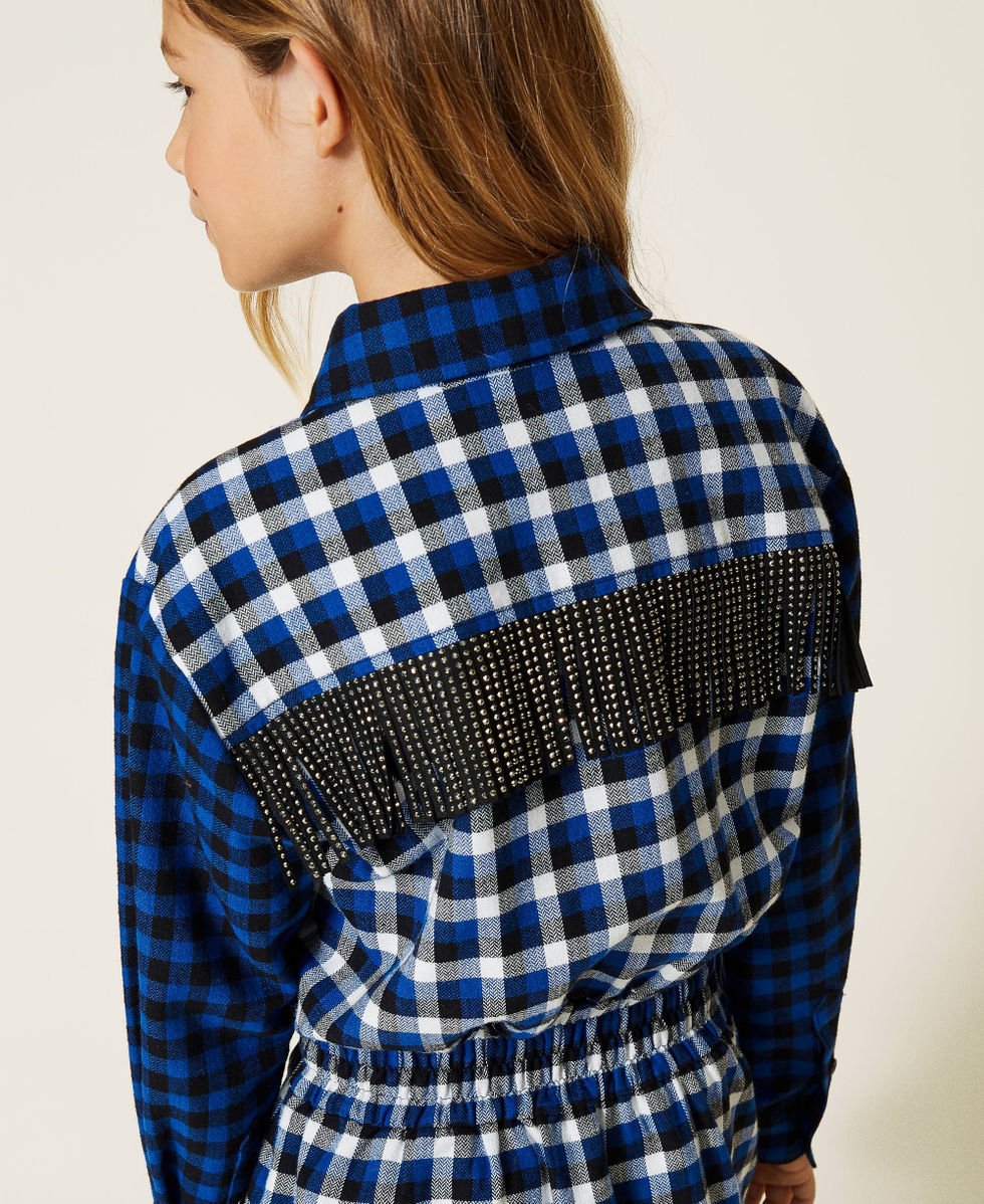 Flannel shirt dress Surf Check Mix Girl 212GJ2457-04