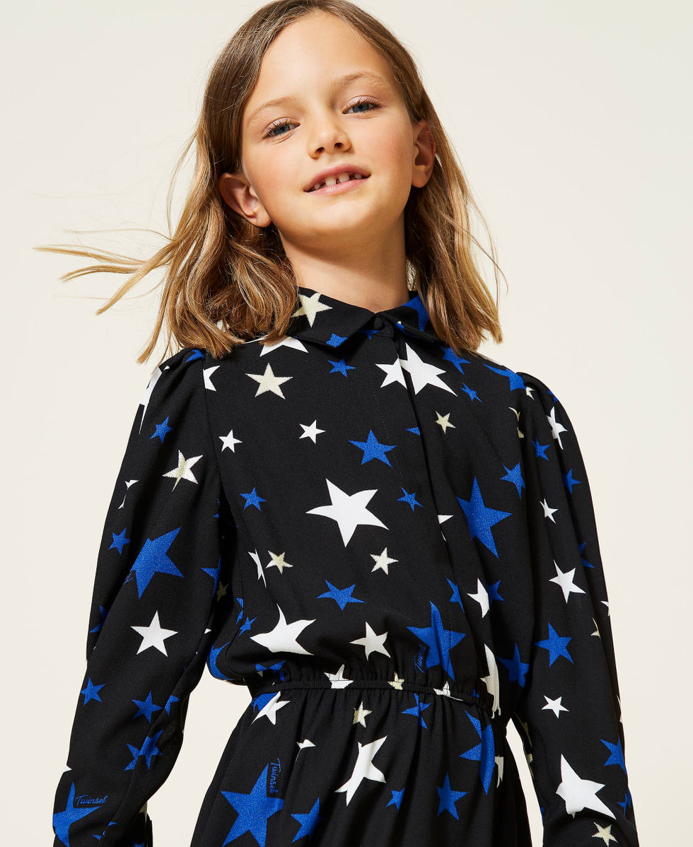 Black star print dress deals