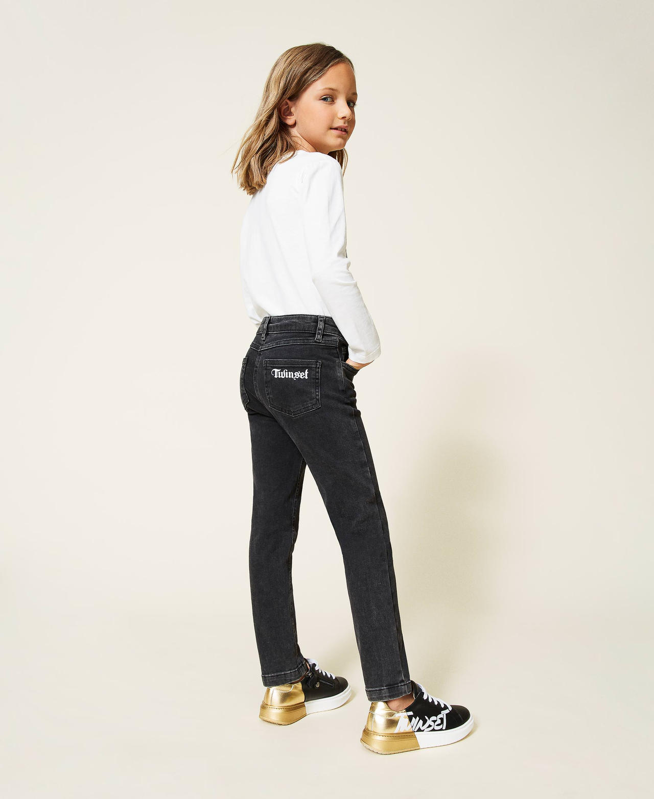 Skinny jeans Girl, Black | TWINSET Milano Skinny jeans Girl, Black | TWINSET Milano