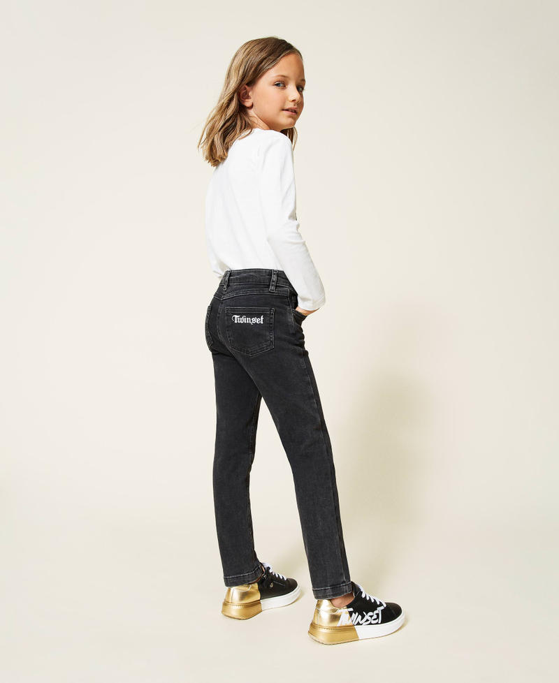 Skinny-Jeans Schwarz M&auml;dchen 212GJ250B-01