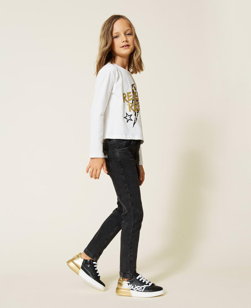 Skinny-Jeans Schwarz M&auml;dchen 212GJ250B-03