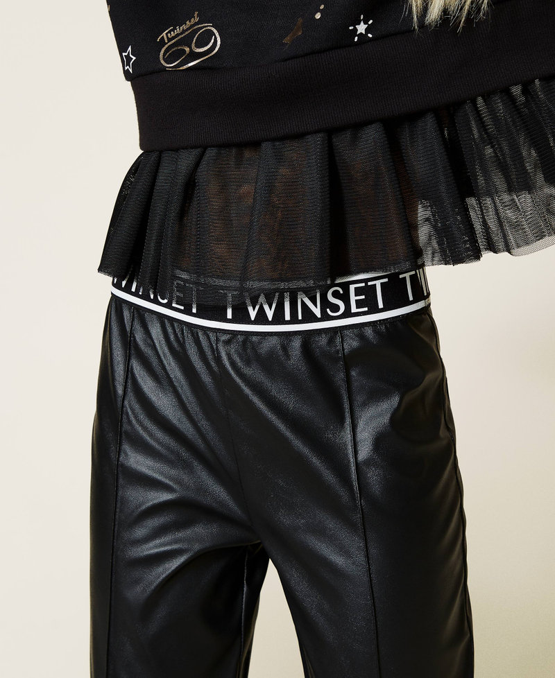 Leggings mit Logo Schwarz M&auml;dchen 212GJ2531-04