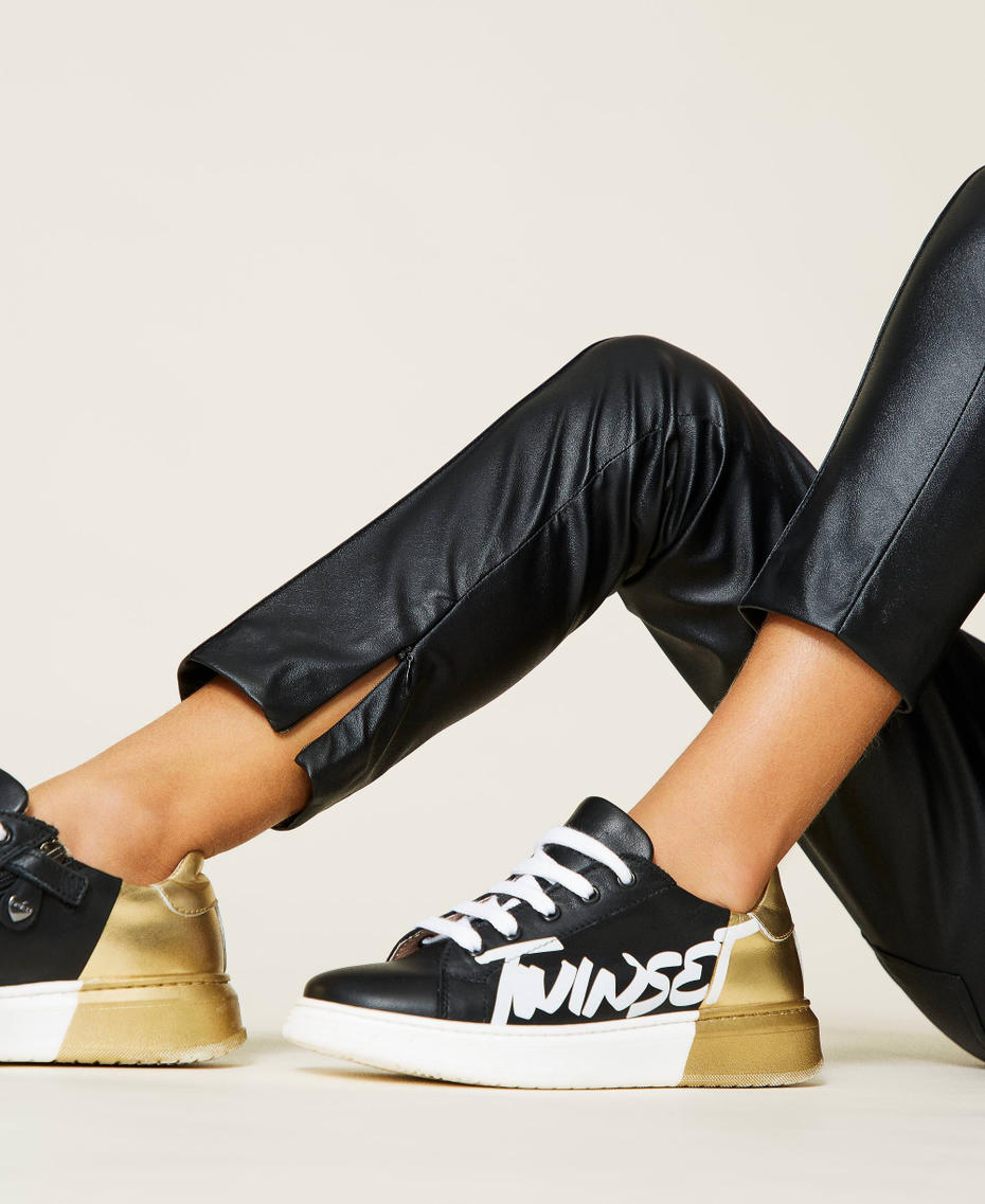 Leggings mit Logo Schwarz M&auml;dchen 212GJ2531-05