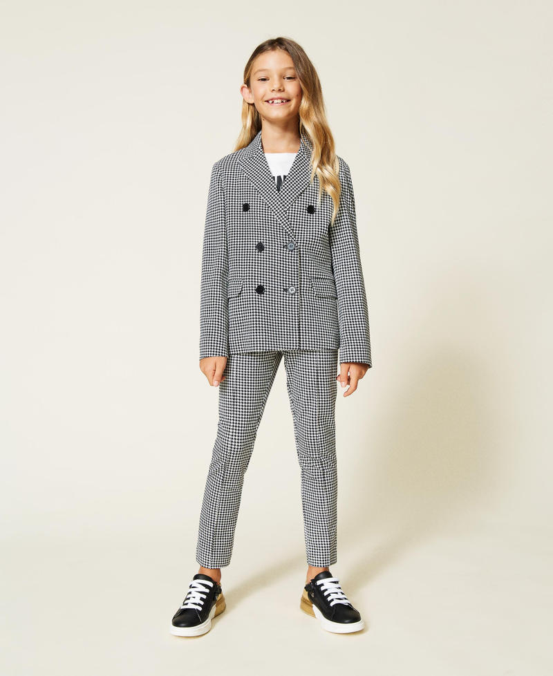 Houndstooth leggings Off White Houndstooth / Black Girl 212GJ2541-02