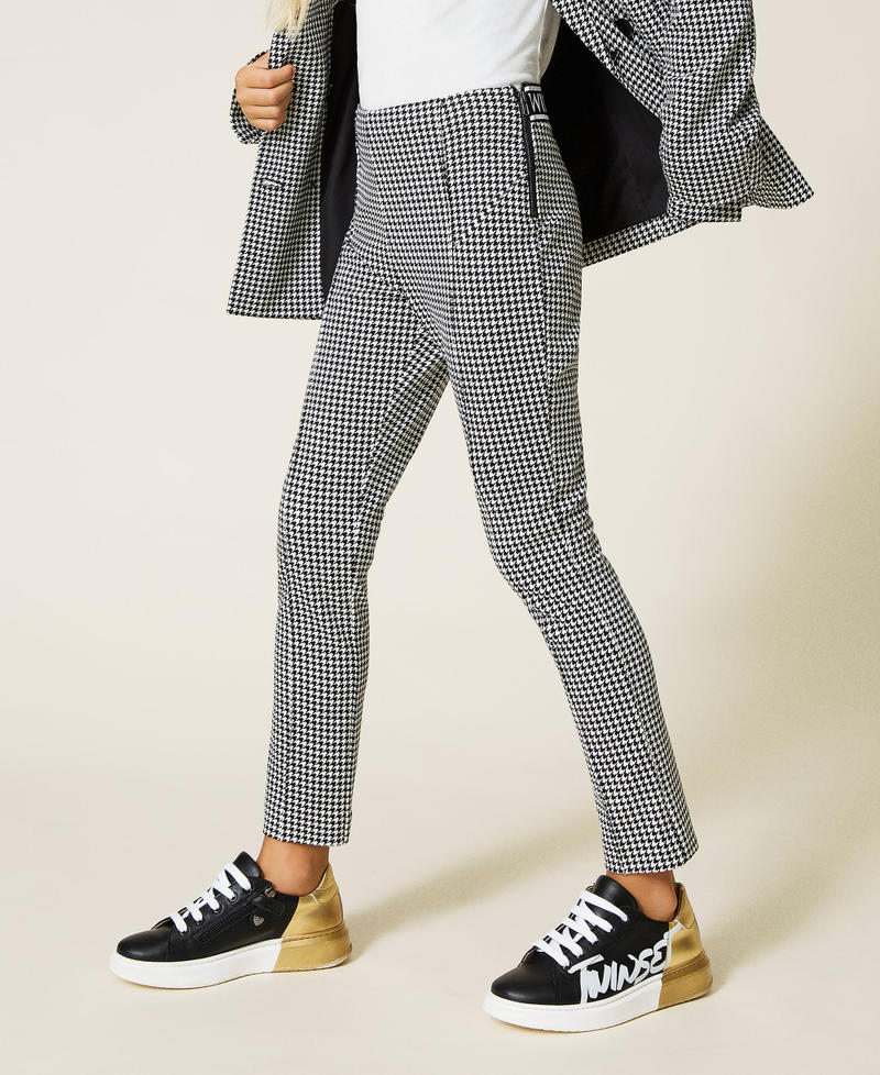 Houndstooth leggings Off White Houndstooth / Black Girl 212GJ2541-04