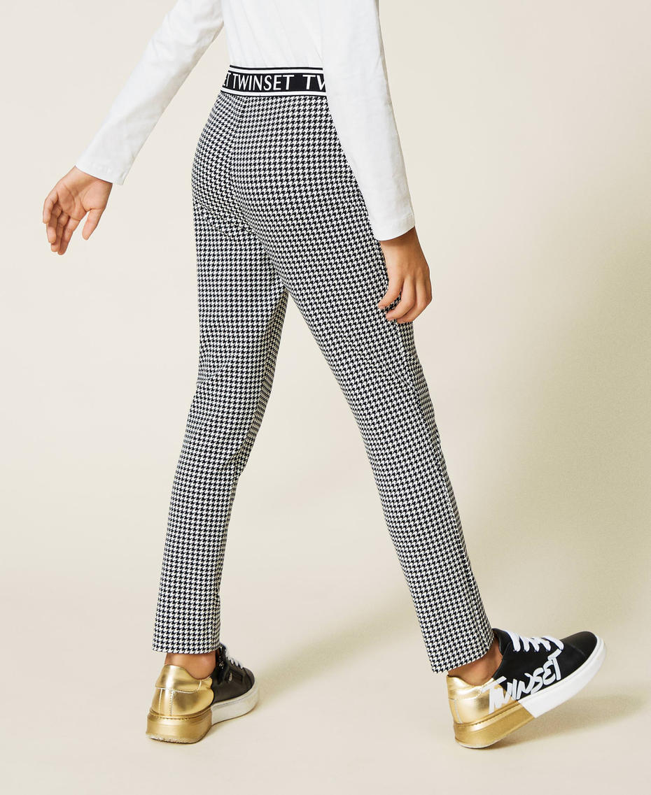 Houndstooth leggings Off White Houndstooth / Black Girl 212GJ2541-05