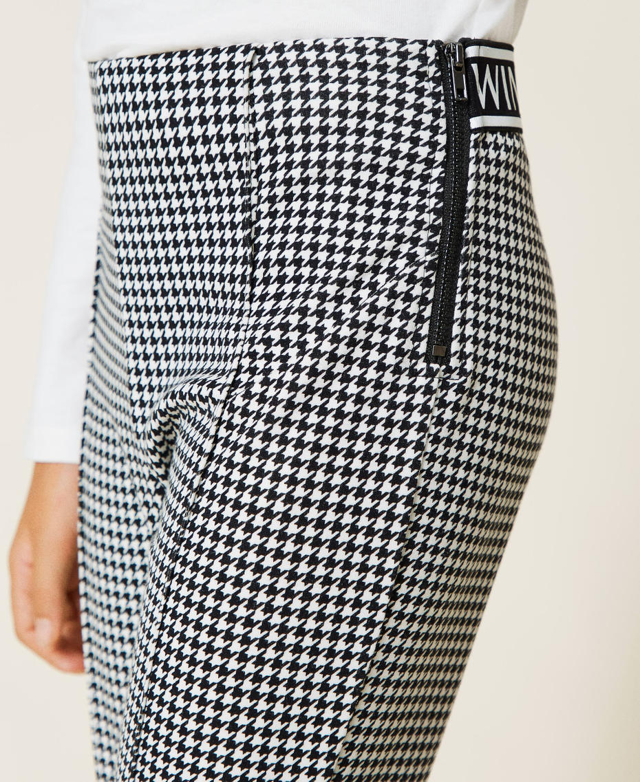 Houndstooth leggings Off White Houndstooth / Black Girl 212GJ2541-06