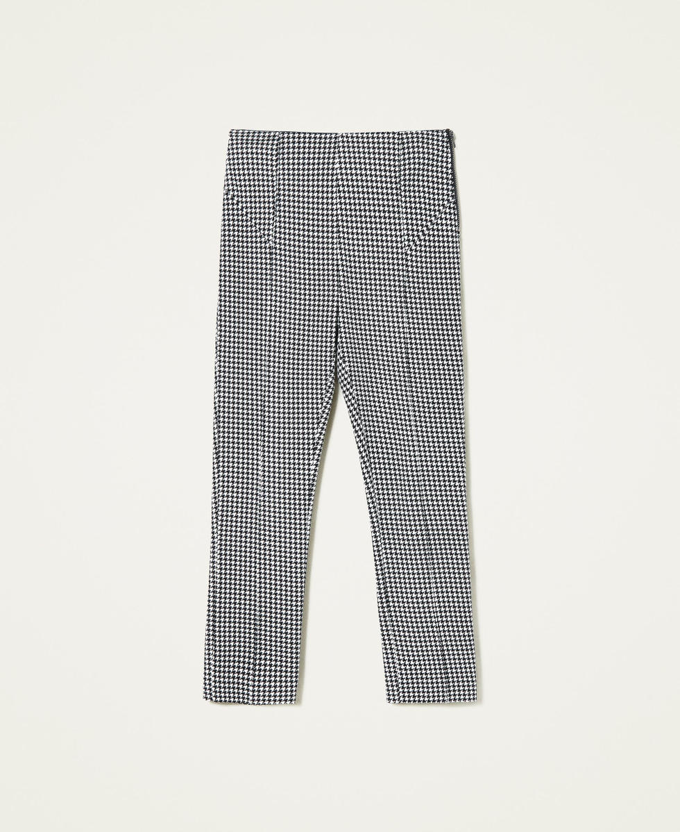 Leggings de pata de gallo Nina Negro TWINSET Milano