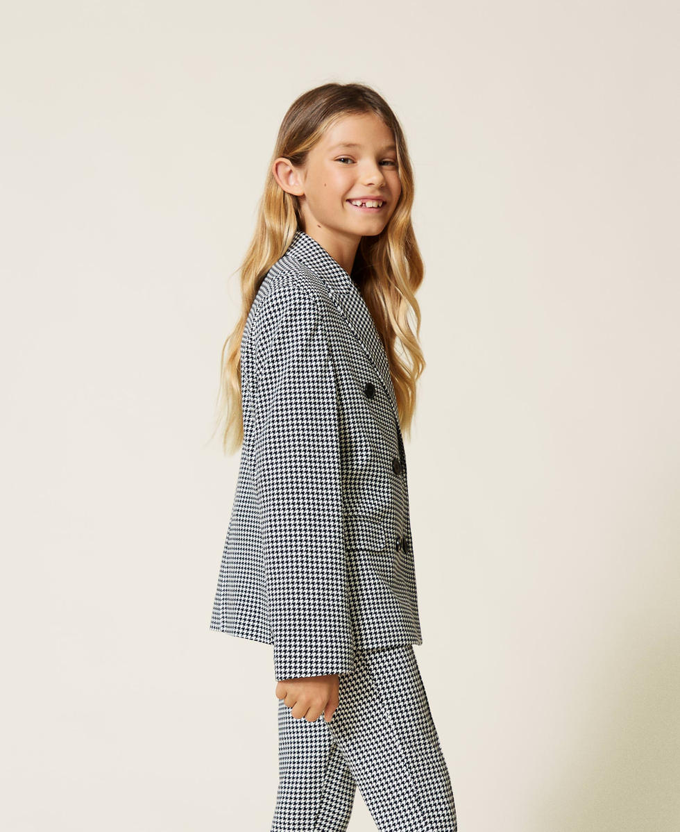 Blazer motif pied de poule new arrivals