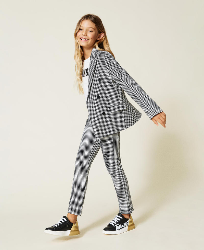 Houndstooth blazer Off White Houndstooth / Black Girl 212GJ2542-03