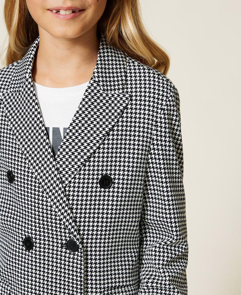 Houndstooth blazer Off White Houndstooth / Black Girl 212GJ2542-05
