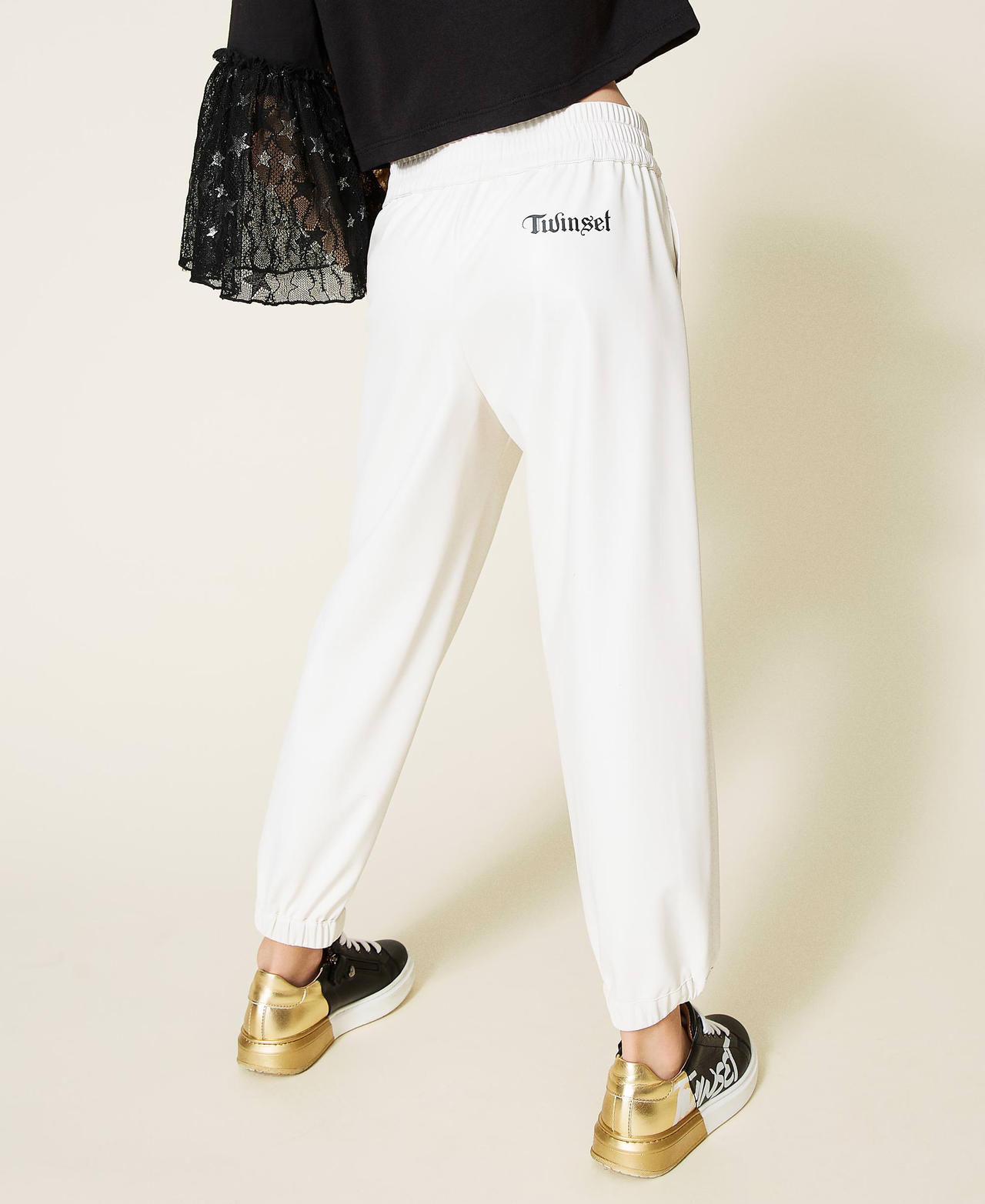 Faux leather joggers Off White Girl 212GJ2570-03